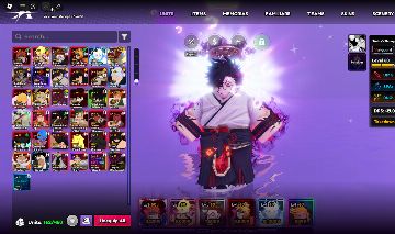 Conta META Anime Vanguards - 37 Monarchs + 7000 rerrolls