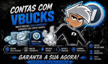 CONTAS COM VBUCKS! - MELHOR PREÇO DA PLATAFORMA!