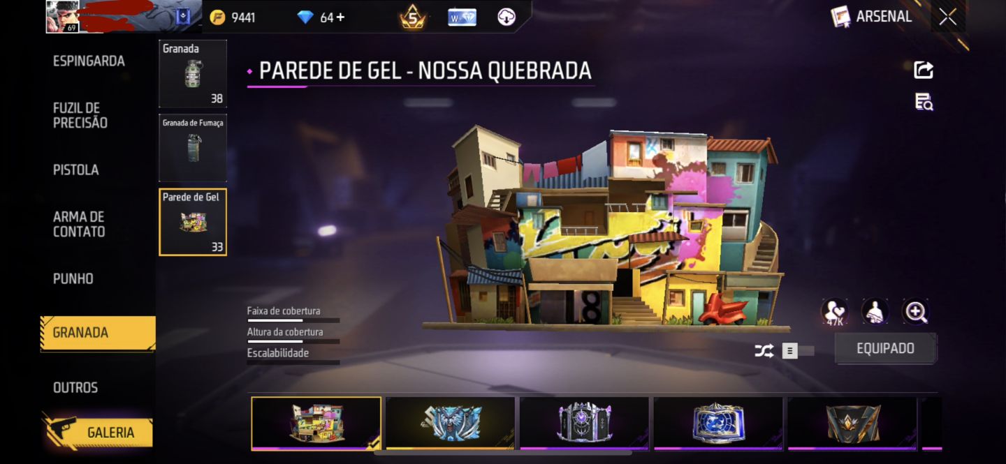 CONTA FREE FIRE ANTIGA - COM 5 DINOS!