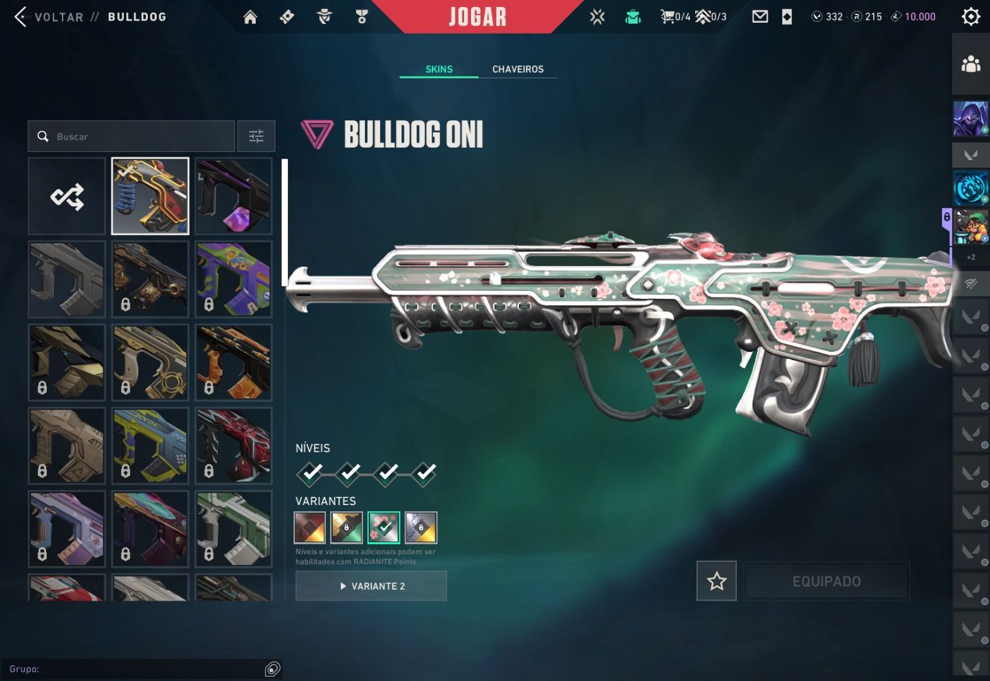 CONTA VALORANT 20+ SKINS | LVL 276 | ASCENDENTE 2