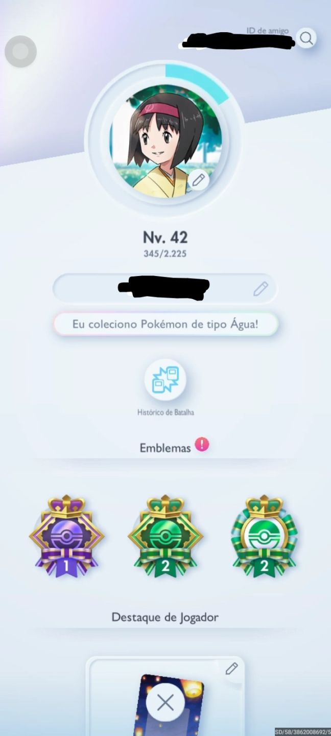 Conta Nível 42 Pokémon TCG