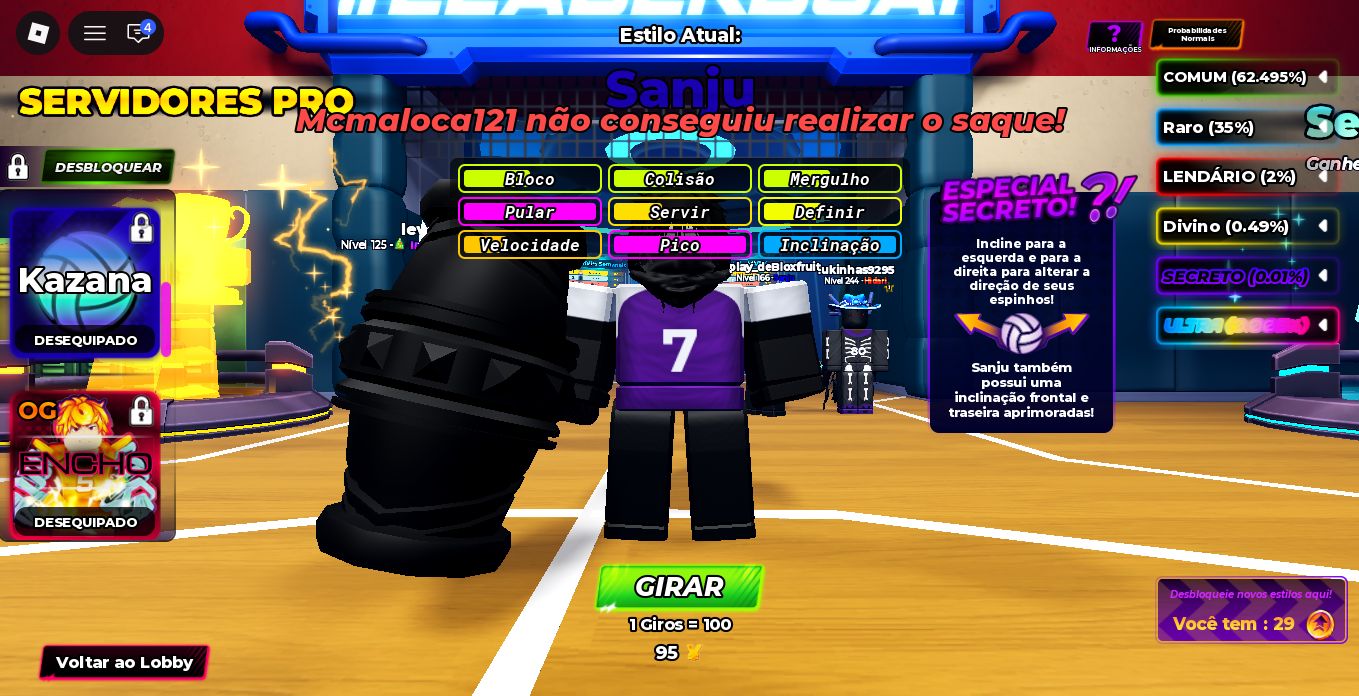 CONTA SUPER GEMADA VOLEYBALL LEGENDS