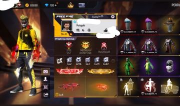 Conta Rara e com 8 ano de Free Fire!