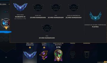 Conta LoL Diamante 3 - 01 PDL - 101 SKINS