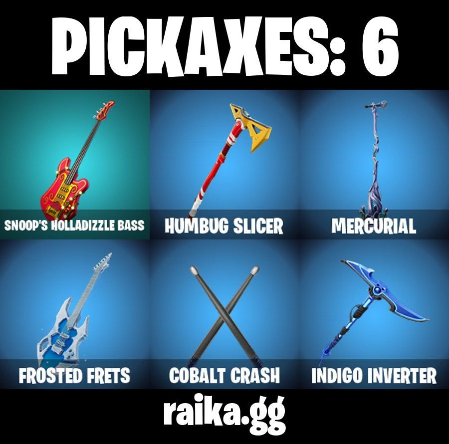2 Skins - cobalt snowfoot, mysterious fate, 300 vbucks