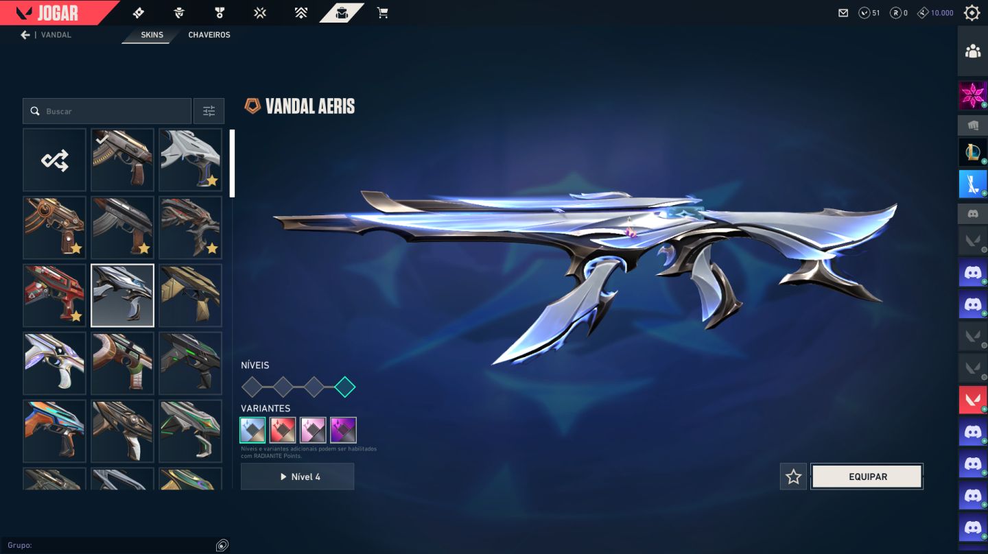 Conta Valorant +de40 skins