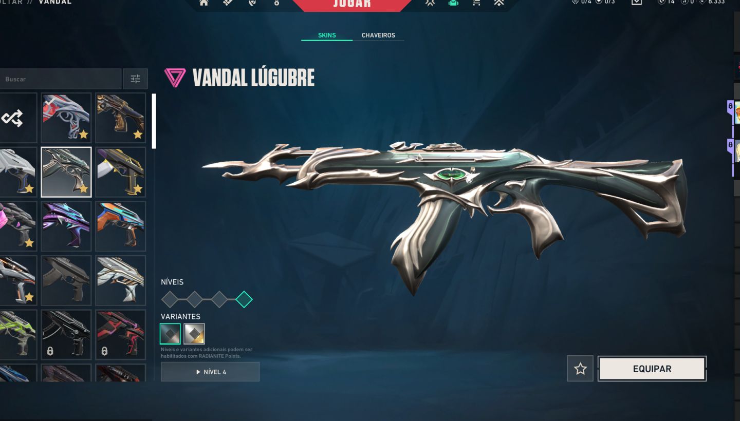 CONTA VALORANT LVL 79 | 8 VANDALS + 6 PHANTOMS + KATANA RGX + KURONAMi 5 PASSES