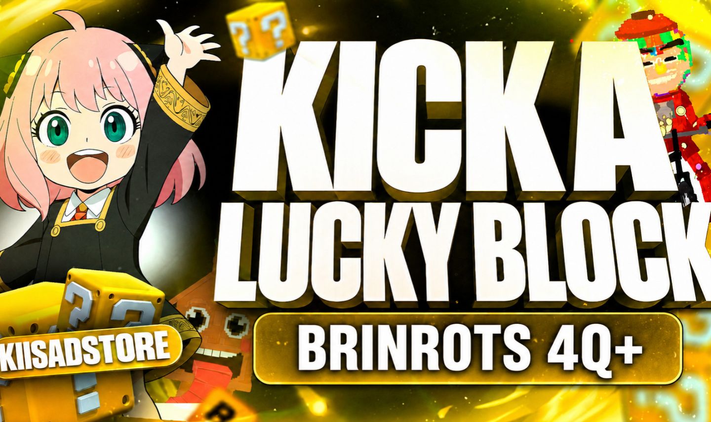 ( MAIS BARATO DO SITE ) 4Q+ [KICK A LUCKY BLOCK/CHUTE UM BLOCO DA SORTE
