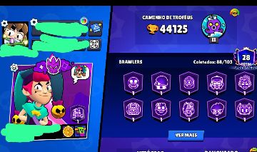 Conta de brawl stars com 44 mil troféus