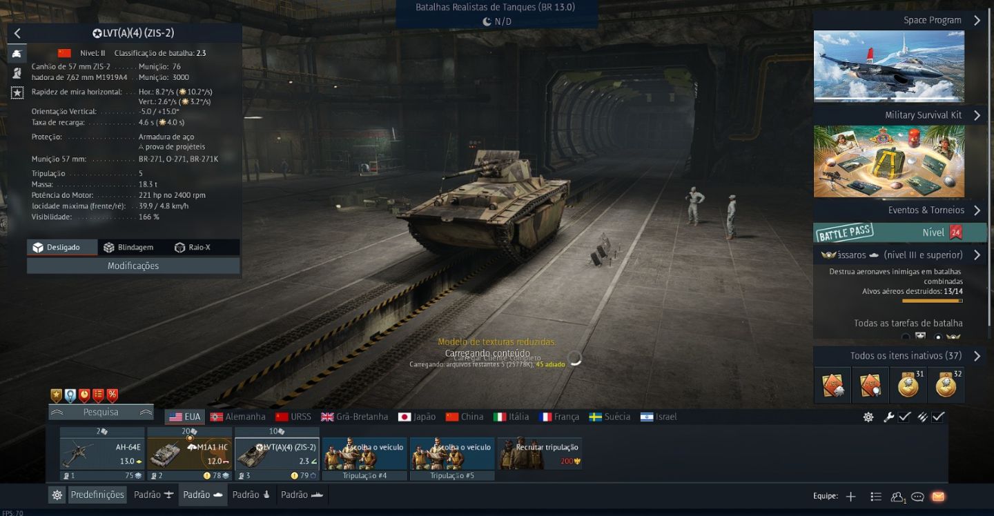 Vende-se conta war thunder nv 100 pronta para uso