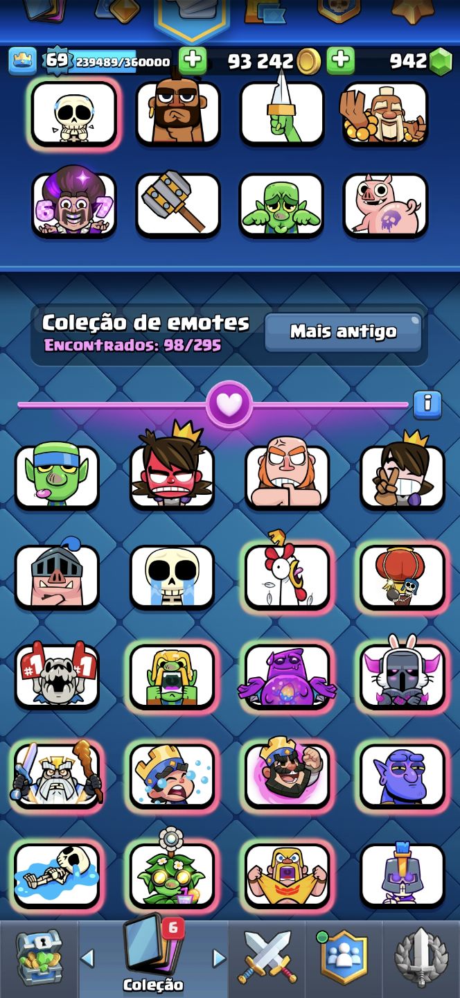 Conta clash royale mt bem updada 11k+trofeus
