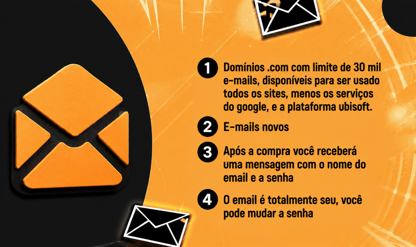 EMAILS DIVERSOS (45% OFF)