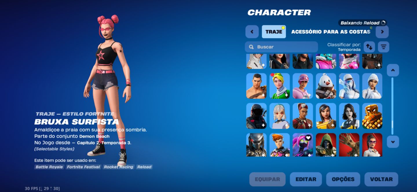 CONTA FORTNITE +450SKINS +PICARETAS LARA CROFT MTO MAIS