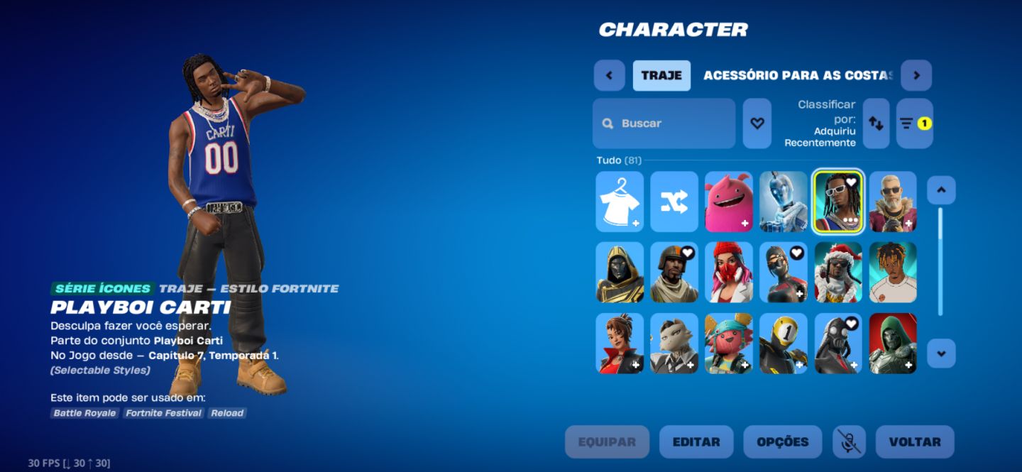CONTA FORTNITE TRYHARD