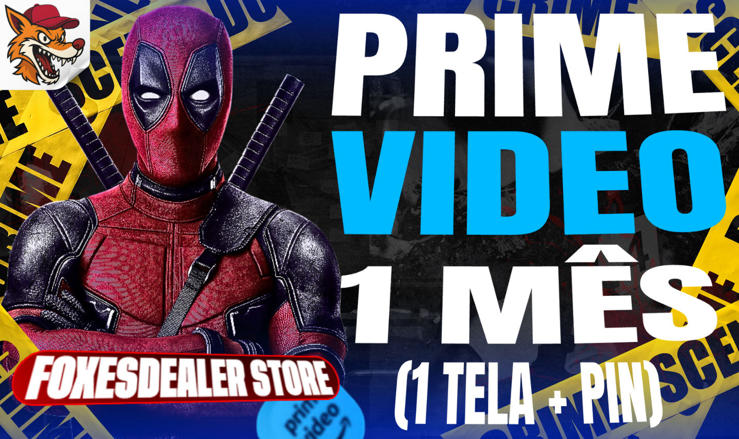 PRIME VÍDEO 1 MÊS (1 TELA + PIN)