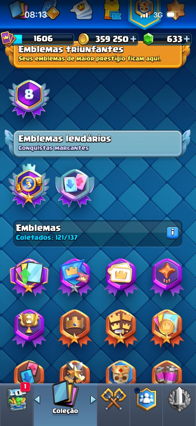 Conta Clash Royale, 8 ANOS, PASSE ATIVO, +16 EVOS, DECK LVL16, TORRE REI LVL16