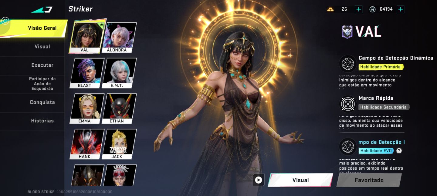 Conta blood strike impecável na barbadaa