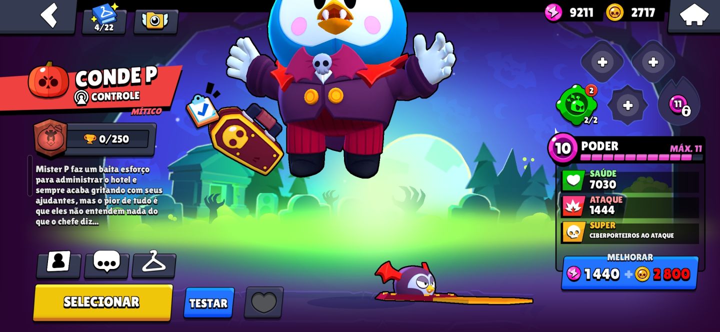 Conta piper caveira e penny duende