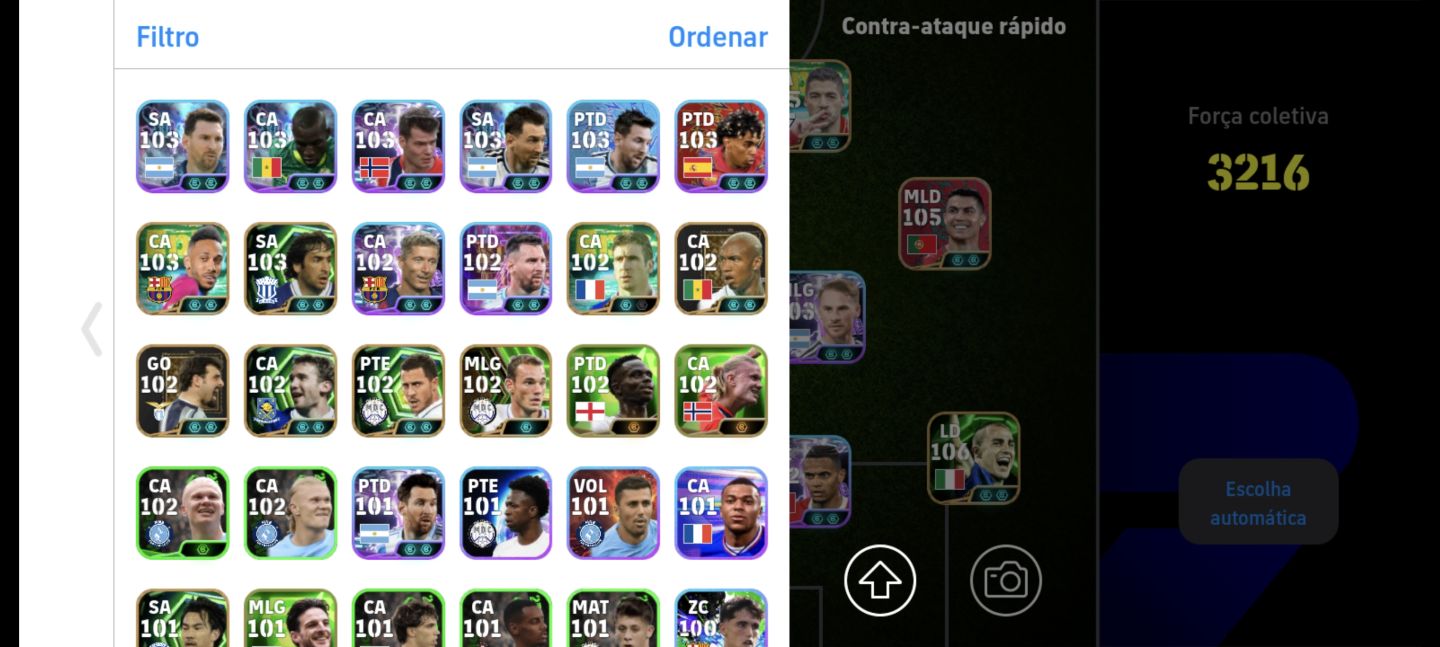CONTA DE EFOOTBALL RARA COM 3216 de força