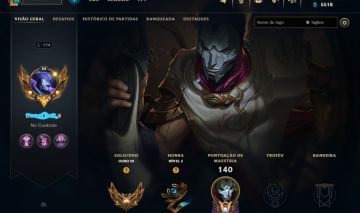 Conta Nível 174 - Pronta Pra Ranked - 4 Skins lendárias e 18 épicas