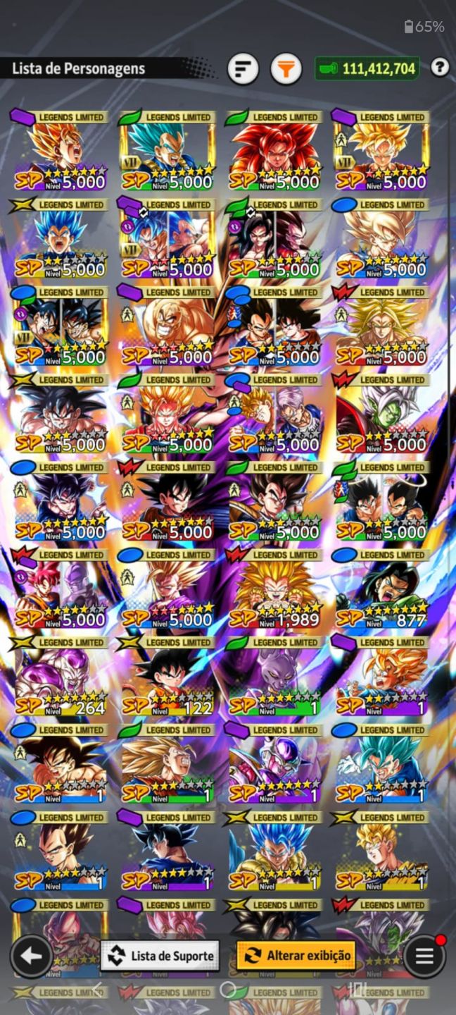 Conta Dragon Ball Legends, DBL