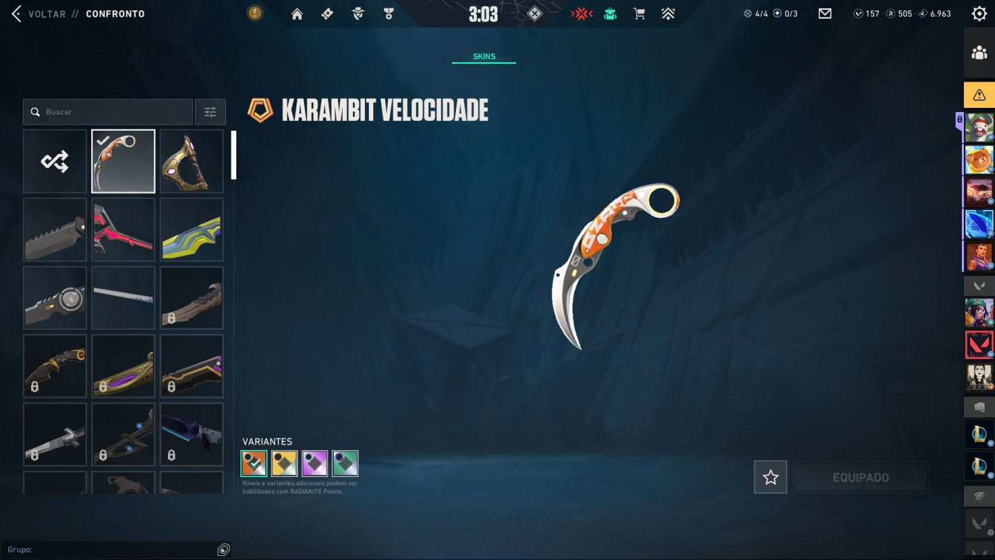 Conta Valorant Plat com Skins Raras (mais de 700 gastos)