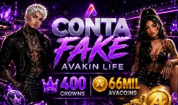 CONTA FAKE AVAKIN LIFE COM 400 CROWNS E 66MIL AVACOINS