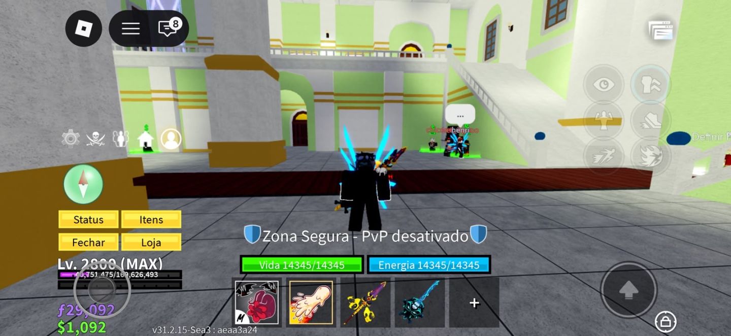 CONTA ROBLOX OP SKINS DIVERSAS + BLOX FRUITS + BLUE LOCK (LOCKED) + JJK
