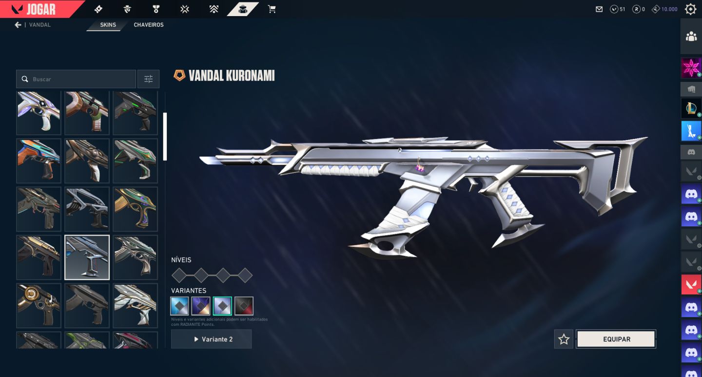 Conta Valorant +de40 skins