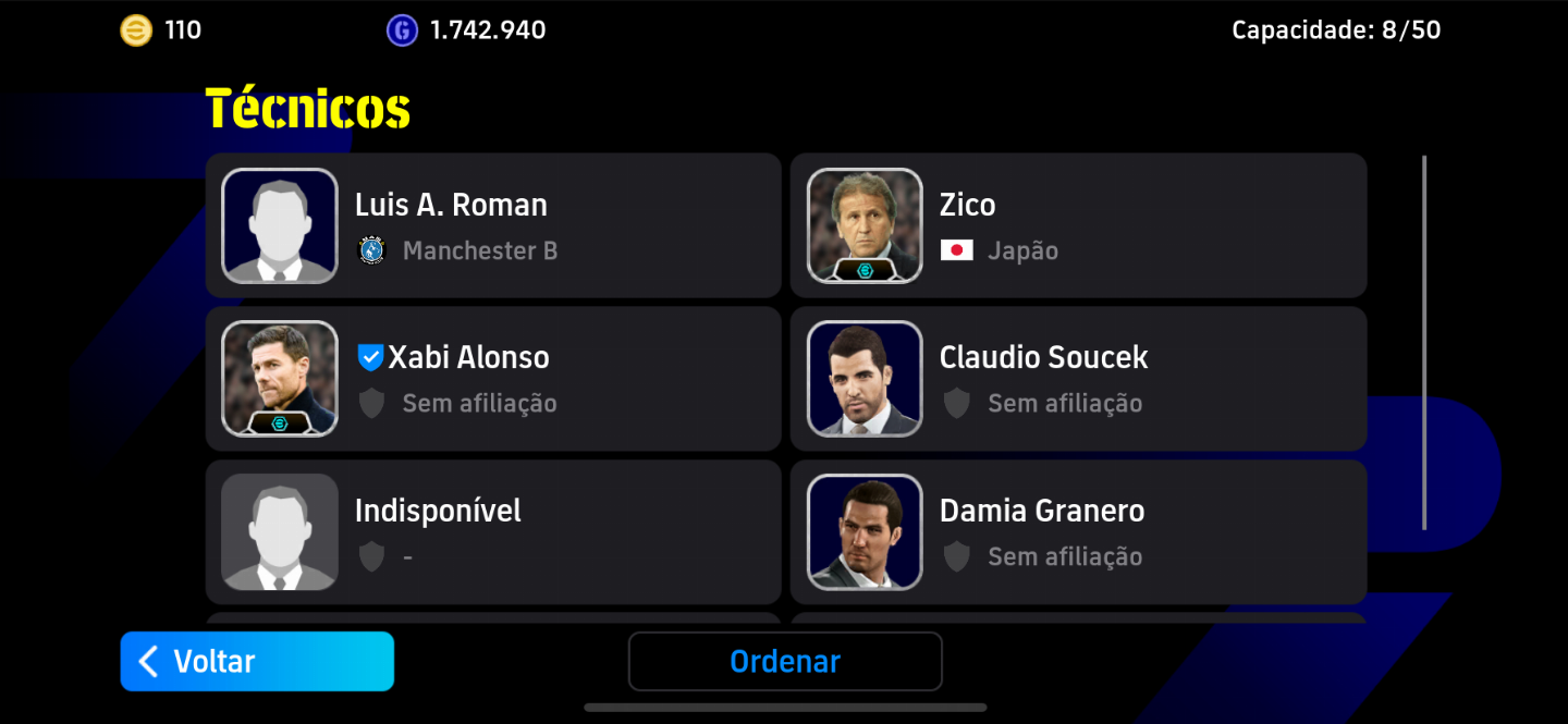 Conta Efootboll com Som chute bugado full cartas