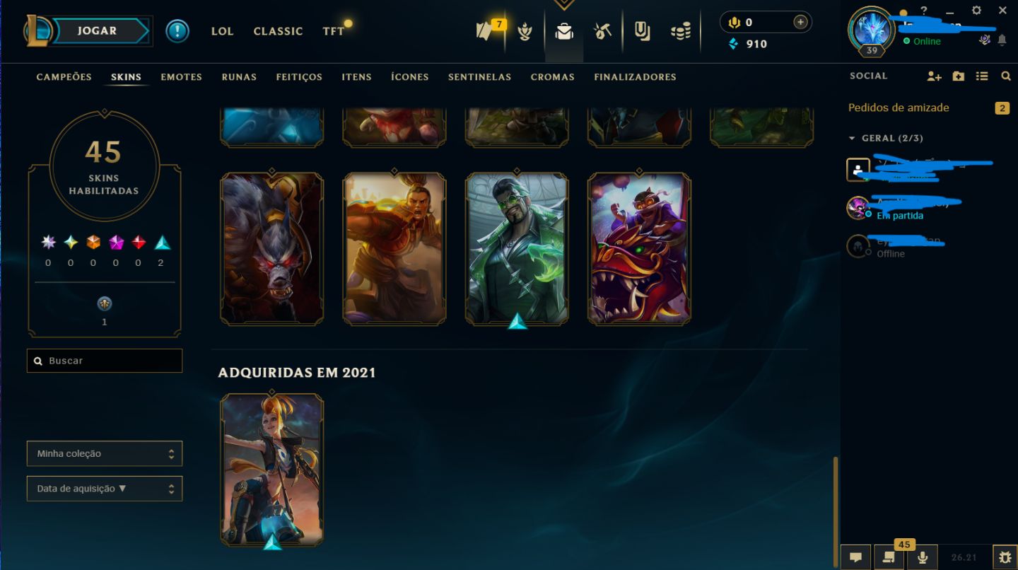 VENHA COMPRAR SUA CONTA LEAGUE OF LEGENDS COM DIVERSOS ELOS DA SUA ESCOLHA