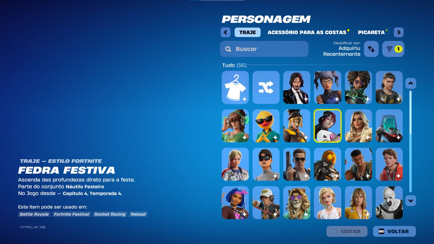Conta de FORTNITE - 100% ACESSO SEU. Passo e-mail e senha da epic games!