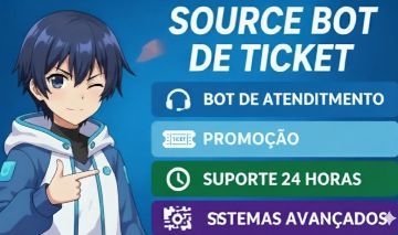 SOURCE BOT DE TICKET COMPLETO - SISTEMAS ÓTIMOS E AVANÇADOS [ENTREGA RÁPIDA]
