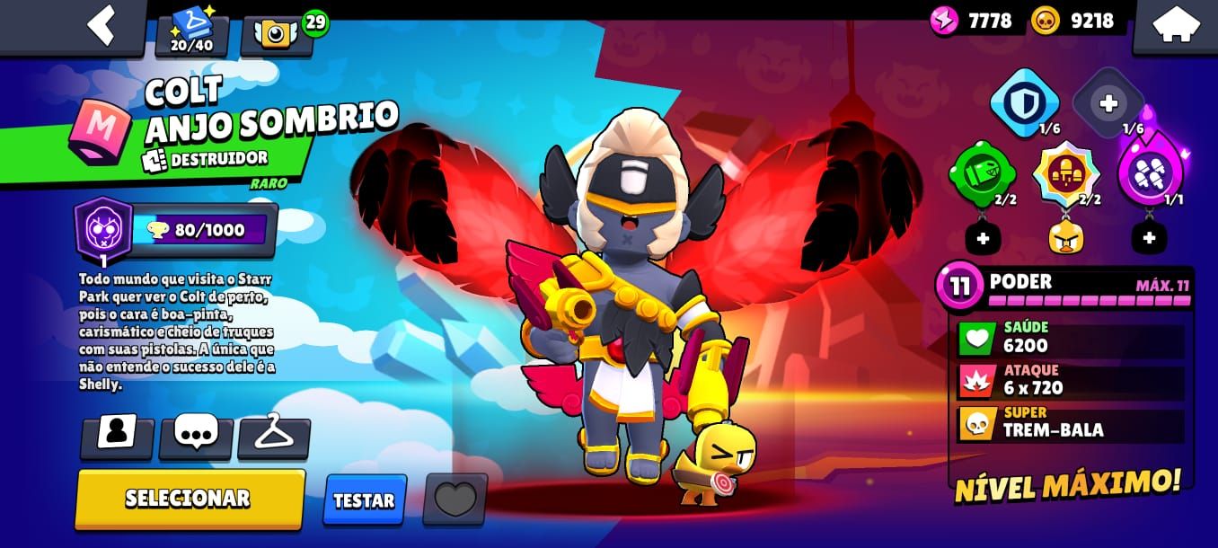 Conta Brawl Stars ultra gemada com quase todos os brawlers!!!