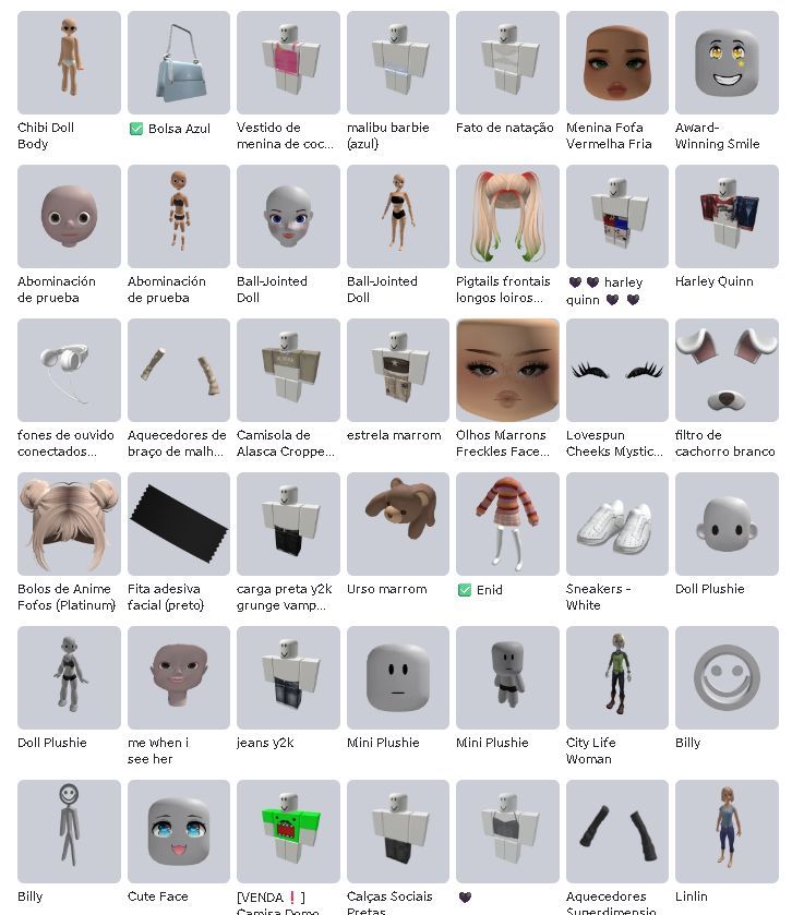 CONTA COM 8.477 ROBUX GASTOS EM ACESSÓRIOSE ROUPAS, PASSES E MUITO MAIS!