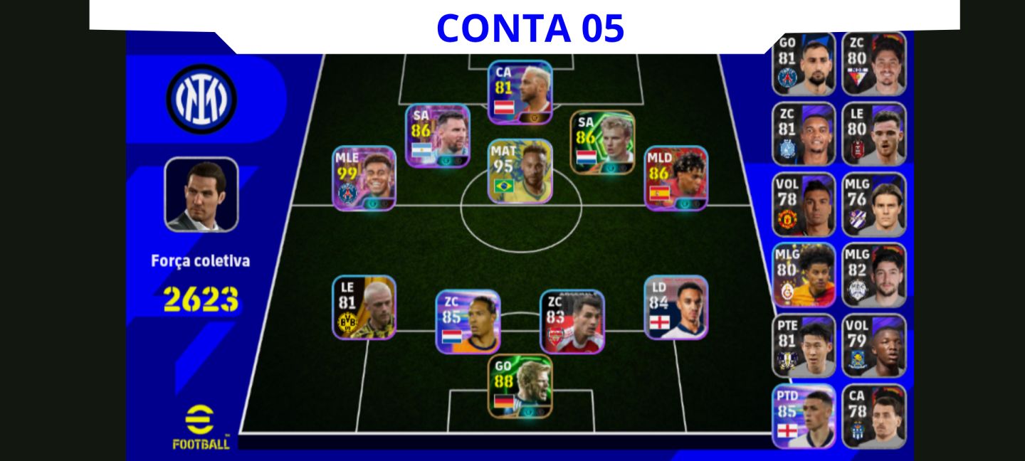 Contas eFootball Iniciais com Épicos/Big Times Garantidos!