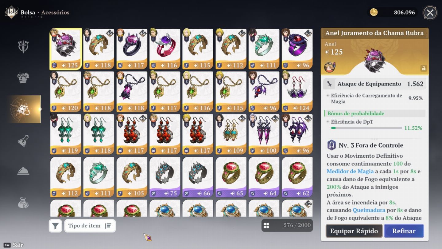 CONTA END GAME 7DS ORIGIN | +78K POWER PITY 60+ GARANTIDO