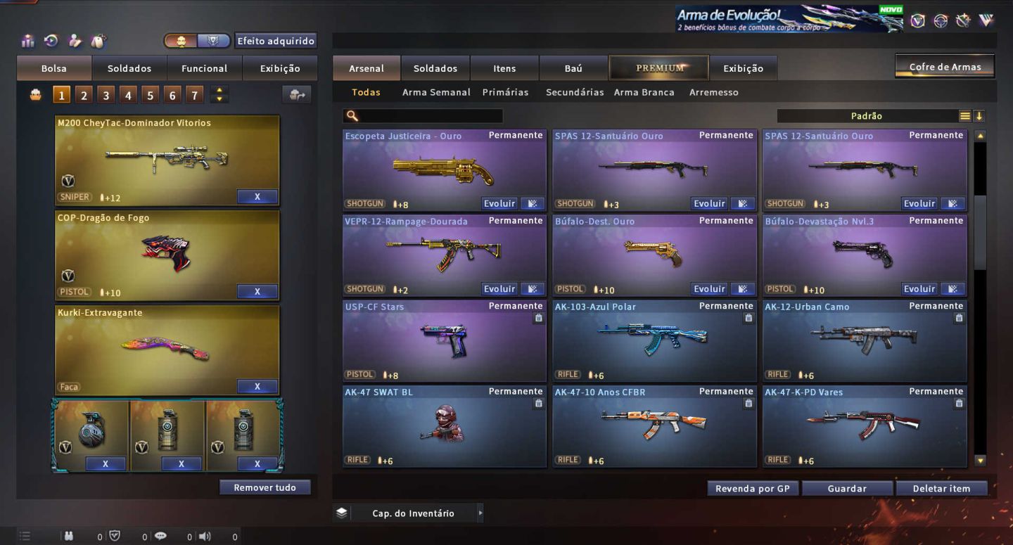MARECHAL HONRADO CROSSFIRE COM 102 VIPS, 18 COLEÇÕES, +870 ITENS, 13 ANOS