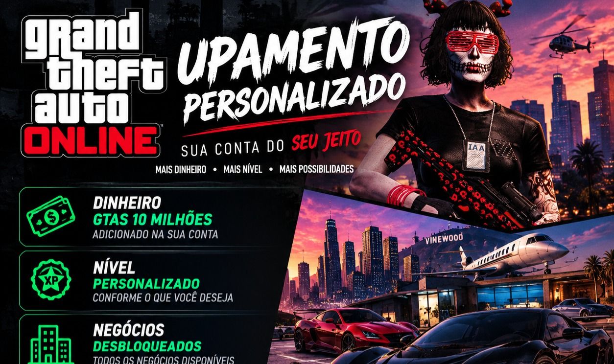 GTA 5 Online LEGACY! PC | Serviço de Upar Conta | Dinheiro e Progresso