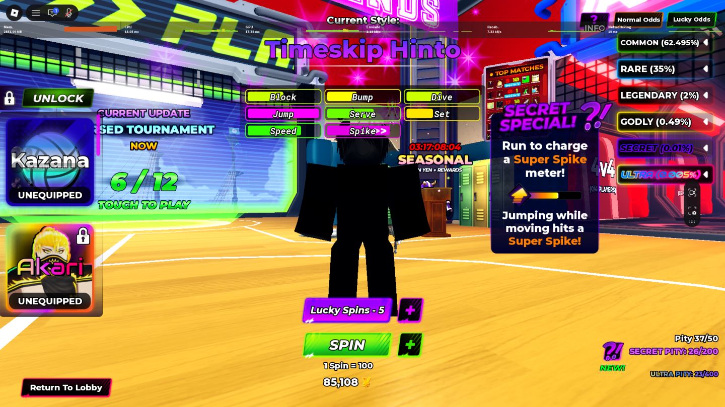 Conta Roblox | Volleyball Legends | Level 100+
