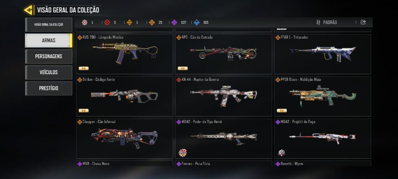 CONTA CALL OF DUTY MOBILE/ NIVEL 400 DESTE 2015 (SKINS RARAS).