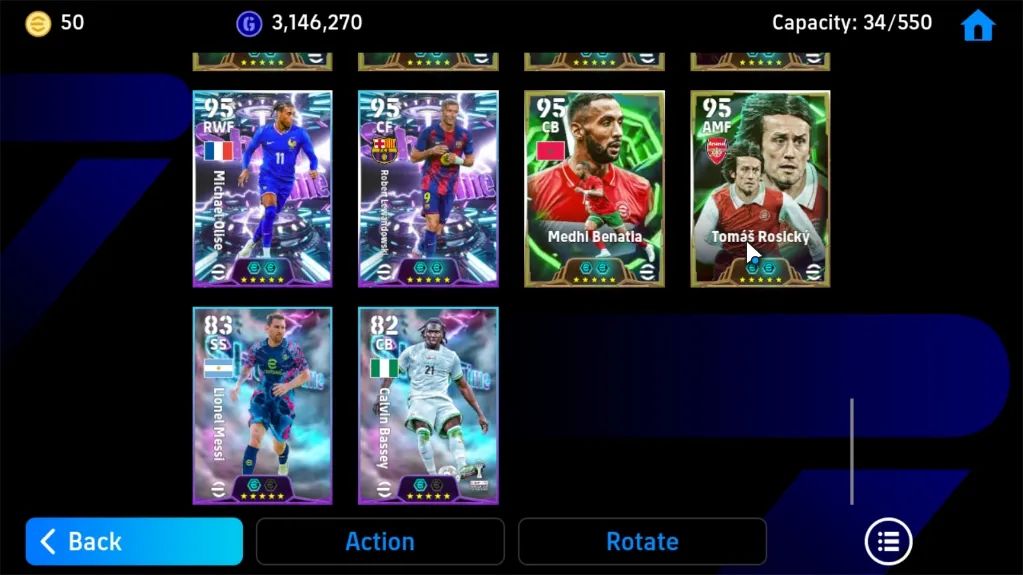 EFOOTBALL 3199 FC | GULLIT 106 | ROBERTO CARLOS 105 | BARESI 104 | CHIELLINI 104