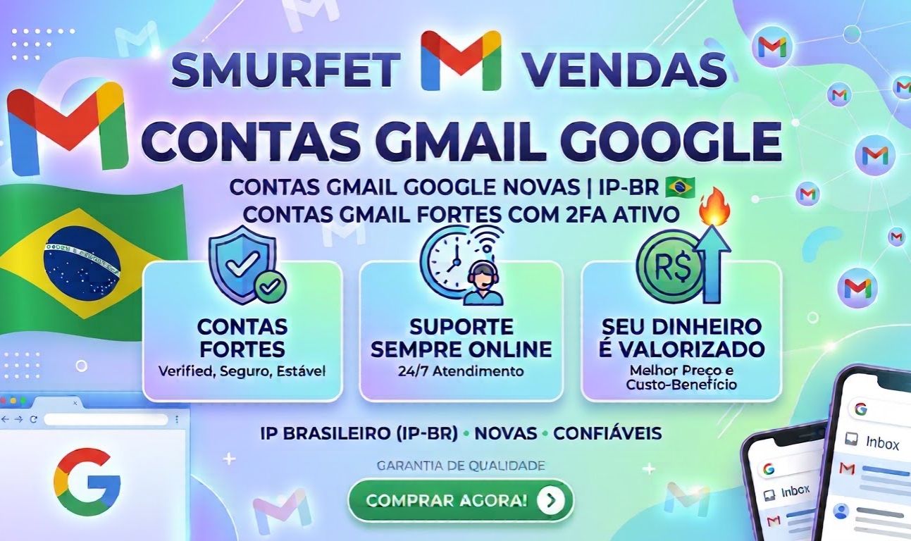 CONTAS GMAIL IP-BR /EMAILS NOTLETTERS