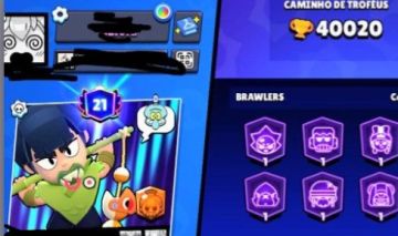 CONTA TOP BRAWL Stars | AMBER CAVALEIRA + SKINS EXCLUSIVAS & COLAB GODZILLA