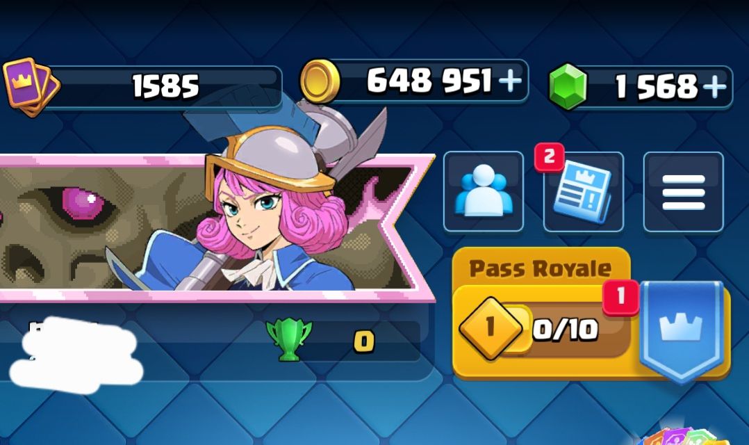 Conta de clash royale com mais 13500 de trofeus