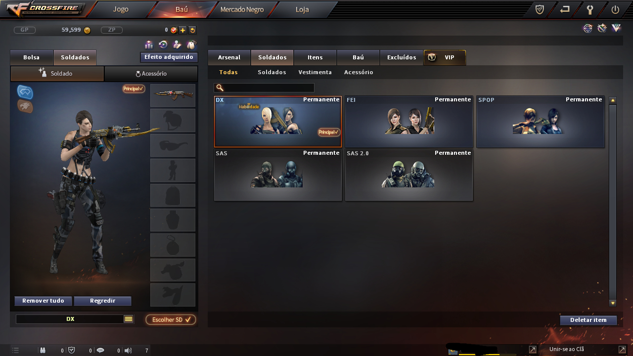 Conta Crossfire AL Major 2 Vips+DX+MNS MUITOS BOAS