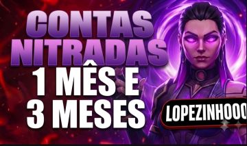 CONTA NITRADA 3 MESES E 1 MÊS NITRO + VIRGEM + ENTREGA AUTOMÁTICA !!! (discord)