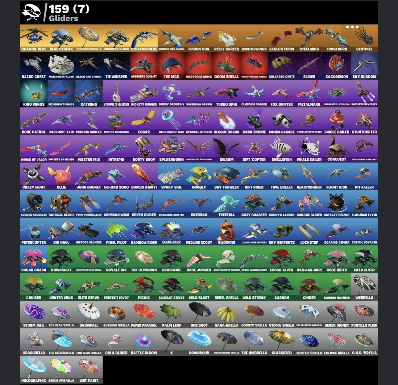 Conta Fortnite OG | 191 Skins | The Reaper | Take The L | Elite Agent | salve o