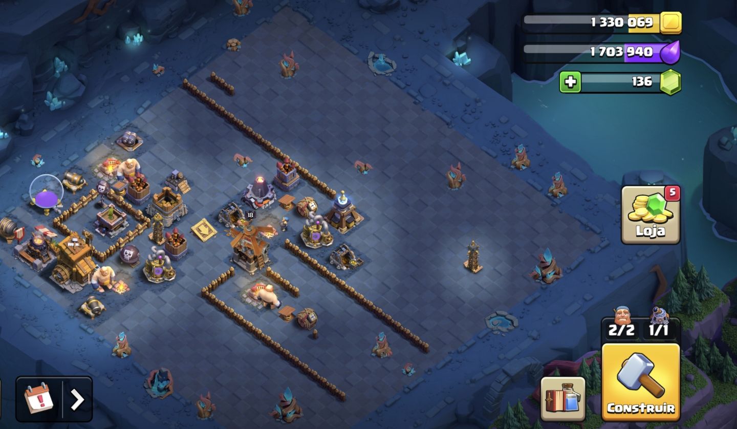 Conta de clash of clã cv14 semi-full + conta de BRAWL STARS é hay day de brinde
