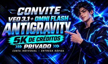 Google Ultra Antigravity 20x | 5K Créditos Flow | Gemini 4 Argon | Omni flash